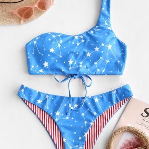 ZAFUL Reversible American Flag Bikini